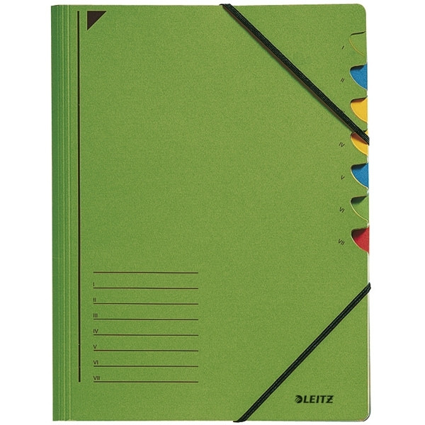 Leitz sorteermap groen 7 tabs 39070055 202858 - 1