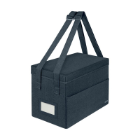 Leitz stoffen opbergtas met deksel grijs (M) SE001136