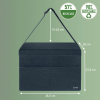 Leitz stoffen opbergtas met deksel grijs (M) SE001136 - 3