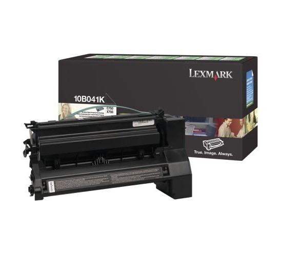 Lexmark 10B041K toner zwart (origineel) 10B041K 034265 - 1