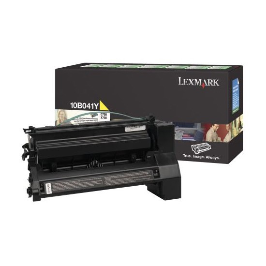 Lexmark 10B041Y toner geel (origineel) 10B041Y 034280 - 1