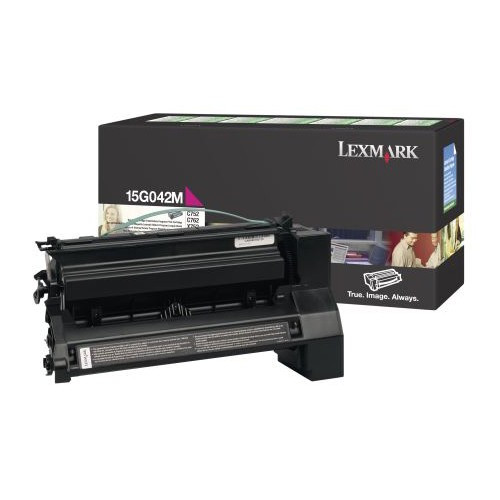 Lexmark 15G042M toner magenta hoge capaciteit (origineel) 15G042M 034545 - 1