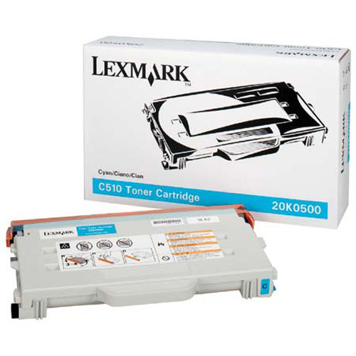 Lexmark 20K0500 toner cyaan (origineel) 20K0500 034405 - 1