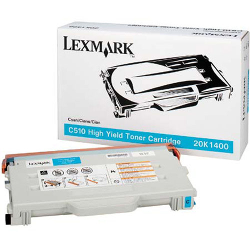 Lexmark 20K1400 toner cyaan hoge capaciteit (origineel) 20K1400 034425 - 1