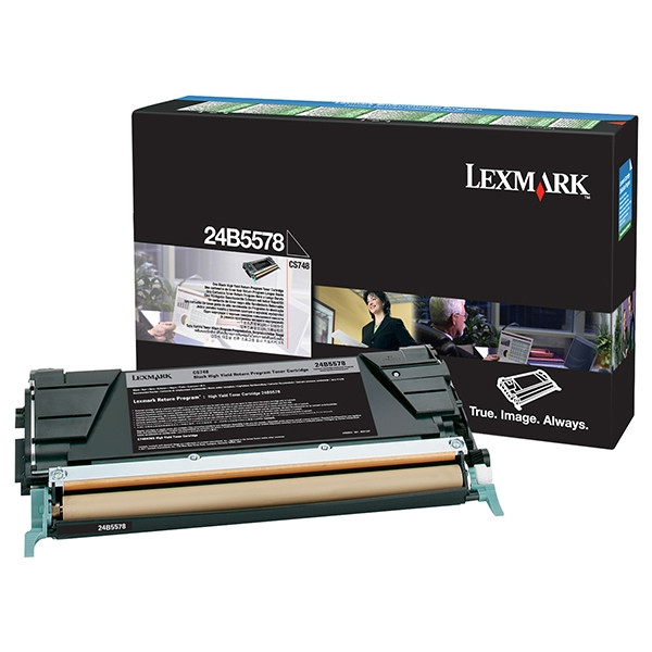 Lexmark 24B5578 toner zwart hoge capaciteit (origineel) 24B5578 037586 - 1