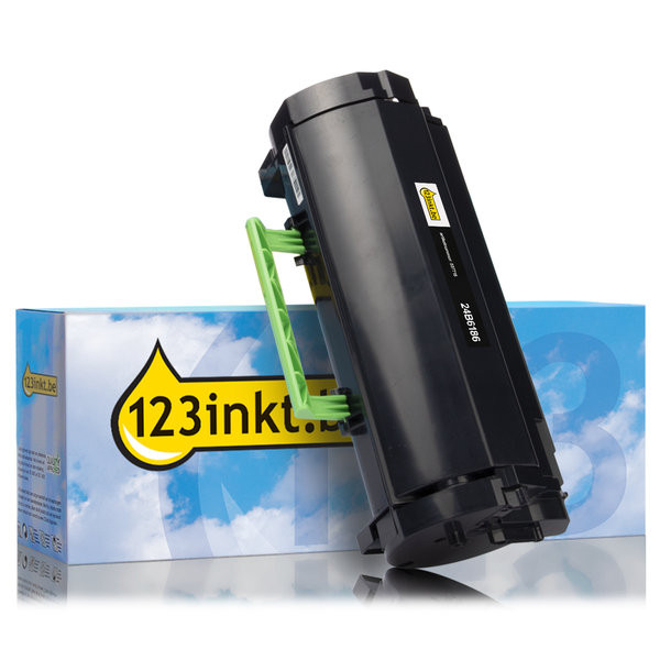 Lexmark 24B6186 toner zwart (123inkt huismerk) 24B6186C 037715 - 1