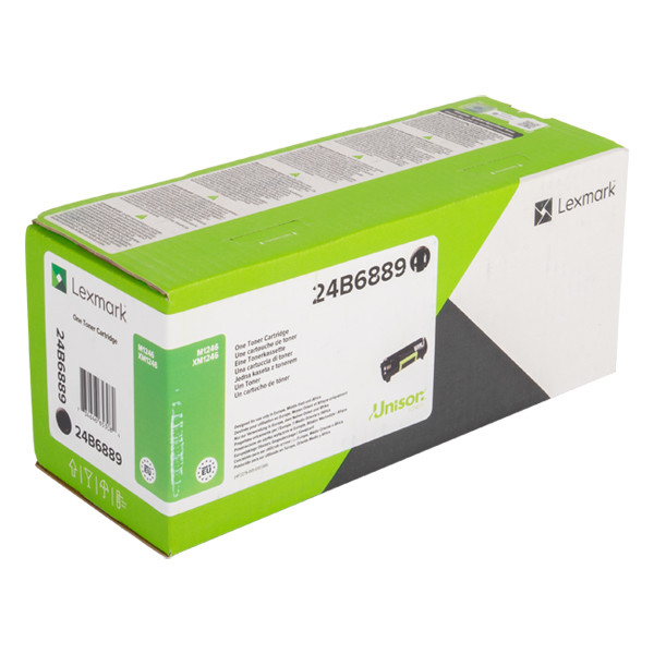 Lexmark 24B6889 toner zwart (origineel) 24B6889 037860 - 1