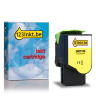 Lexmark 24B7180 toner geel (123inkt huismerk)