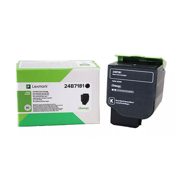 Lexmark 24B7181 toner zwart (origineel) 24B7181 037924 - 1
