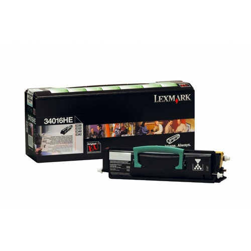 Lexmark 34016HE toner zwart hoge capaciteit (origineel) 34016HE 034725 - 1