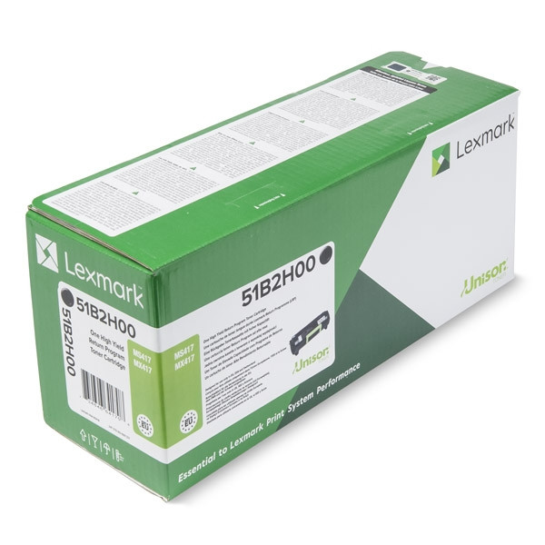 Lexmark 51B2H00 toner zwart hoge capaciteit (origineel) 51B2H00 037730 - 1