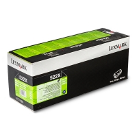 Lexmark 522X (52D2X00) toner zwart extra hoge capaciteit (origineel) 037322