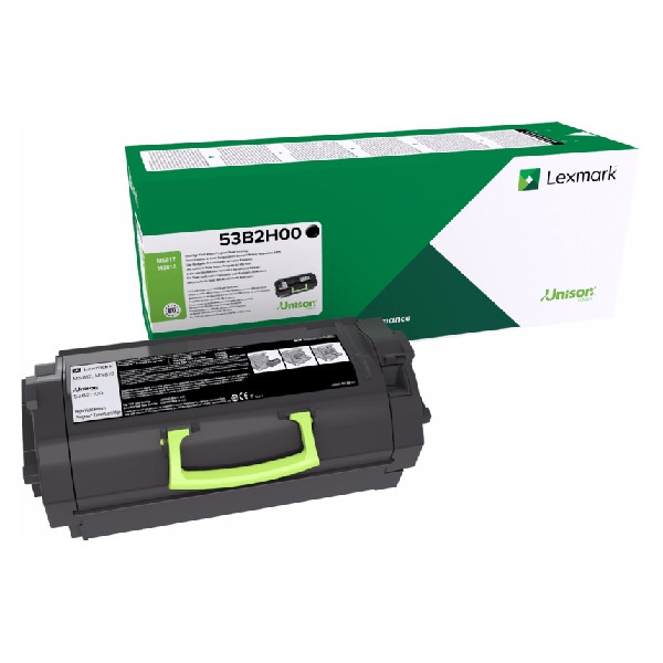 Lexmark 53B2H00 toner zwart hoge capaciteit (origineel) 53B2H00 037736 - 1