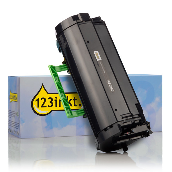 Lexmark 56F2000 toner zwart (123inkt huismerk) 56F2000C 037845 - 1