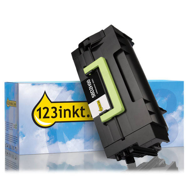 Lexmark 58D2H00 toner zwart hoge capaciteit (123inkt huismerk) 58D2H00C 037871 - 1