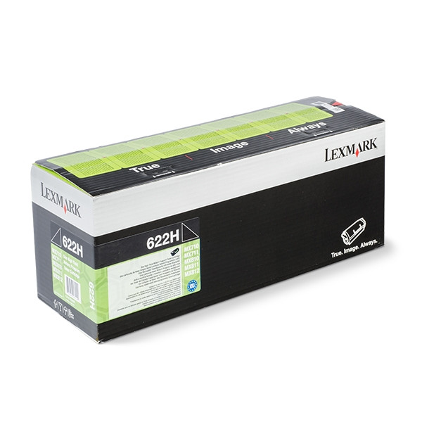 Lexmark 622H (62D2H00) toner zwart hoge capaciteit (origineel) 62D2H00 037232 - 1