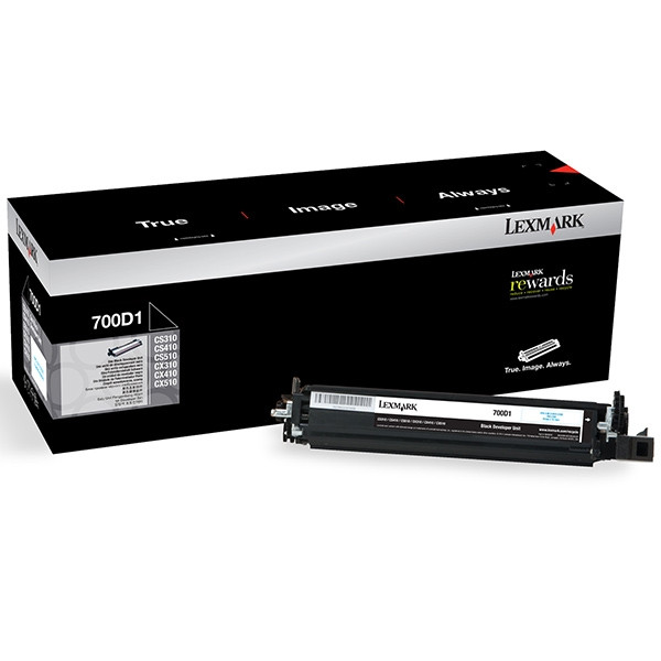 Lexmark 700D1 (70C0D10) developer zwart (origineel) 70C0D10 903116 - 1