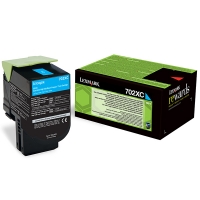 Lexmark 702XC (70C2XC0) toner cyaan extra hoge capaciteit (origineel) 70C2XC0 902367