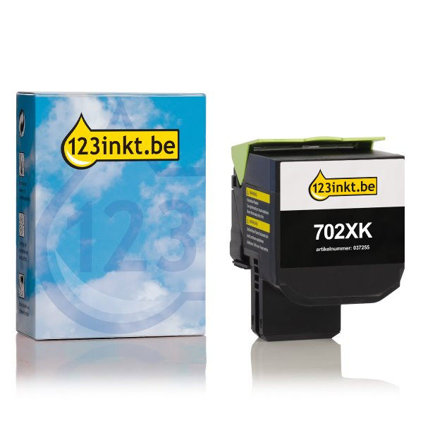 Lexmark 702XK (70C2XK0) toner zwart extra hoge capaciteit (123inkt huismerk) 70C2XK0C 037255 - 1