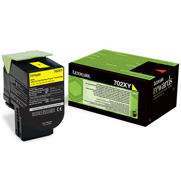 Lexmark 702XY (70C2XY0) toner geel extra hoge capaciteit (origineel) 70C2XY0 037260 - 1