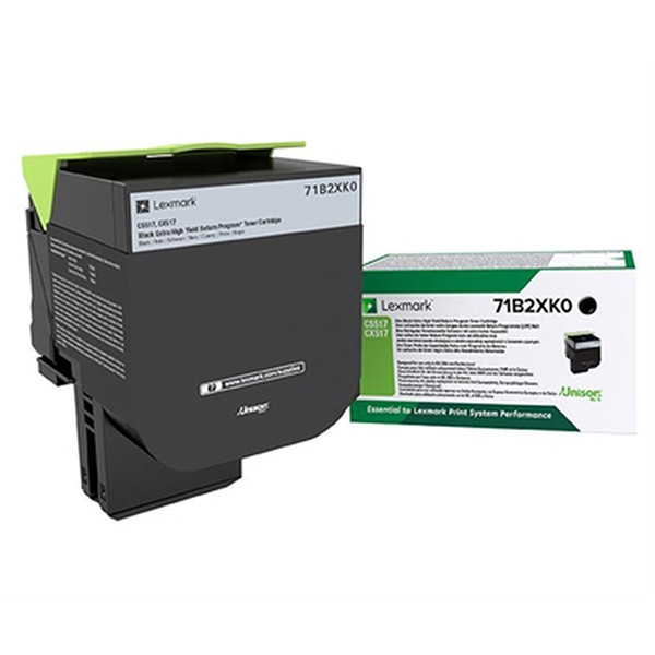 Lexmark 71B2XK0 toner zwart extra hoge capaciteit (origineel) 71B2XK0 037756 - 1