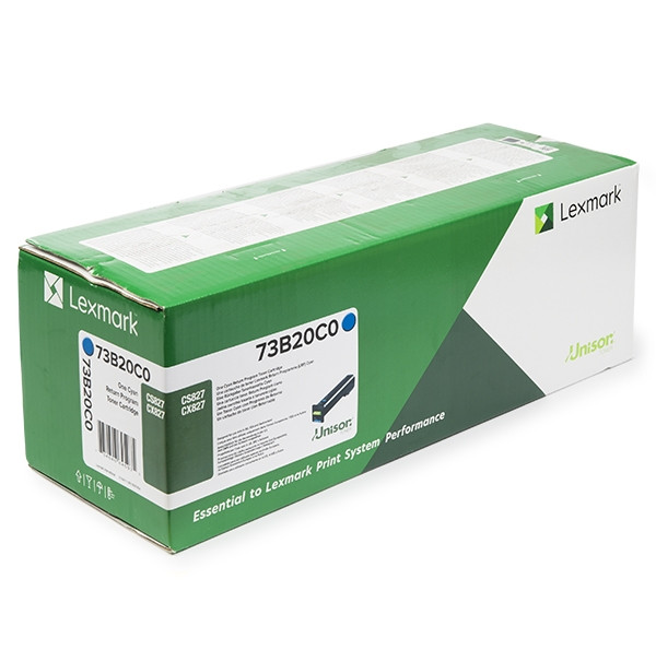 Lexmark 73B20C0 toner cyaan (origineel) 73B20C0 037768 - 1