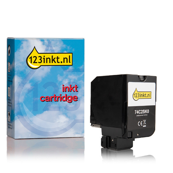 Lexmark 74C20K0 toner zwart (123inkt huismerk) 74C20K0C 037605 - 1