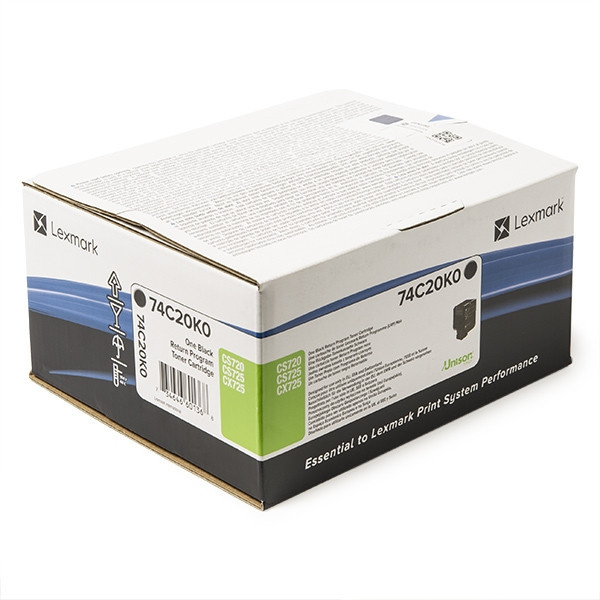 Lexmark 74C20K0 toner zwart (origineel) 905766 - 1