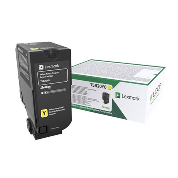 Lexmark 75B20Y0 toner geel (origineel) 75B20Y0 037764 - 1