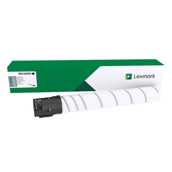 Lexmark 76C00K0 toner zwart (origineel) 76C00K0 037812 - 1