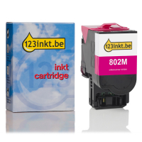 Lexmark 802M (80C20M0) toner magenta lage capaciteit (123inkt huismerk) 80C20M0C 037281