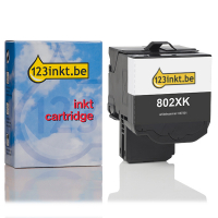 Lexmark 802XK (80C2XK0) toner zwart extra hoge capaciteit (123inkt huismerk) 80C2XK0C 037301
