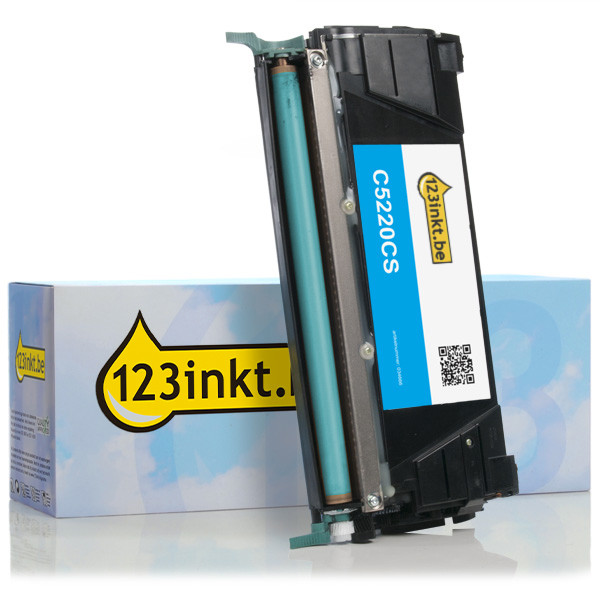 Lexmark C5220CS toner cyaan (123inkt huismerk) C5220CSC 034666 - 1