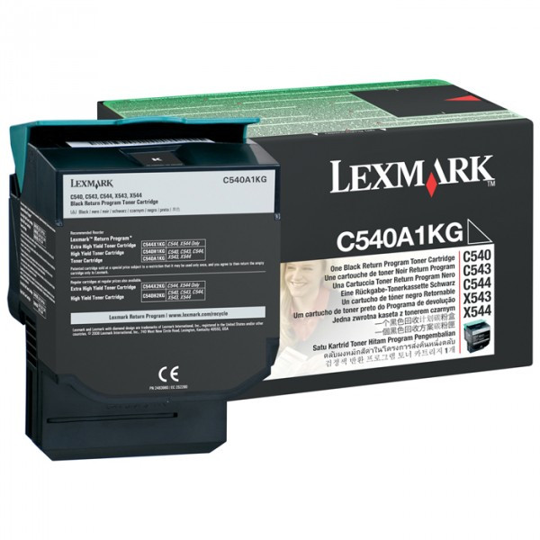 Lexmark C540A1KG toner zwart (origineel) C540A1KG 037024 - 1