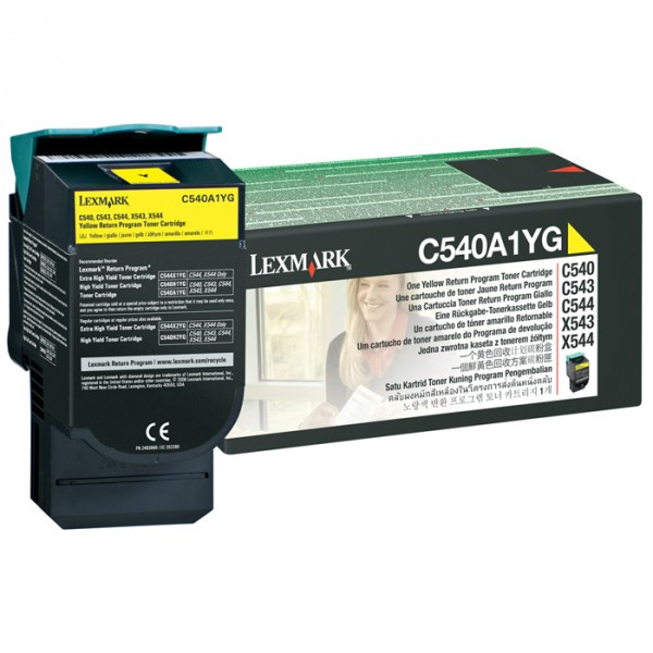 Lexmark C540A1YG toner geel (origineel) C540A1YG 037030 - 1