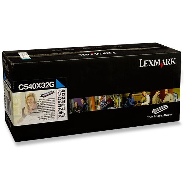 Lexmark C540X32G developer unit cyaan (origineel) C540X32G 037112 - 1