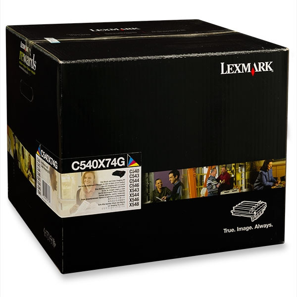 Lexmark C540X74G imaging unit zwart en kleur (origineel) C540X74G 037036 - 1