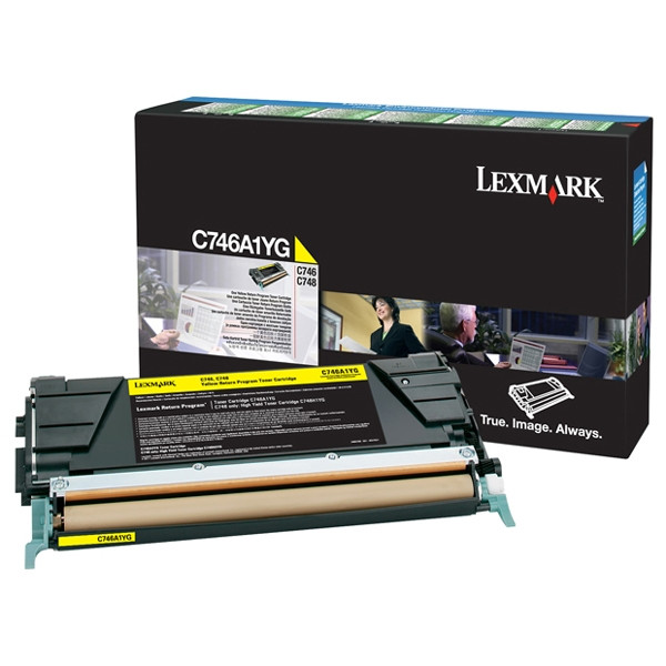 Lexmark C746A1YG toner geel (origineel) C746A1YG 037212 - 1