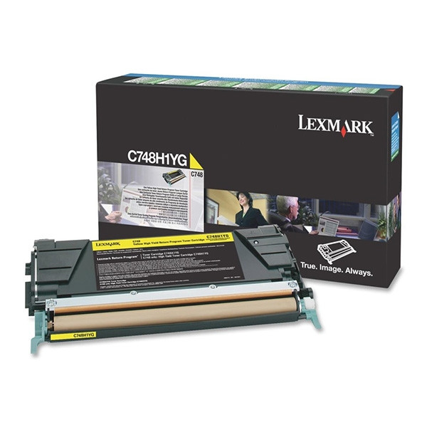 Lexmark C748H1YG toner geel hoge capaciteit (origineel) C748H1YG 037206 - 1