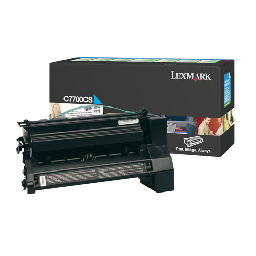 Lexmark C7700CS toner cyaan (origineel) C7700CS 034855 - 1