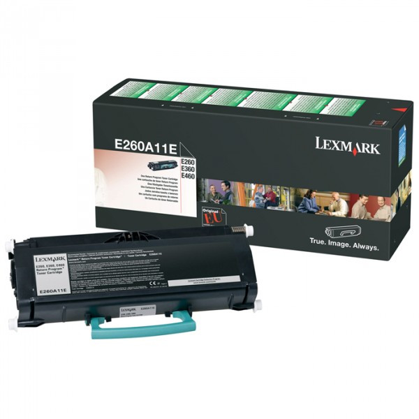 Lexmark E260A11E toner zwart (origineel) E260A11E 037000 - 1