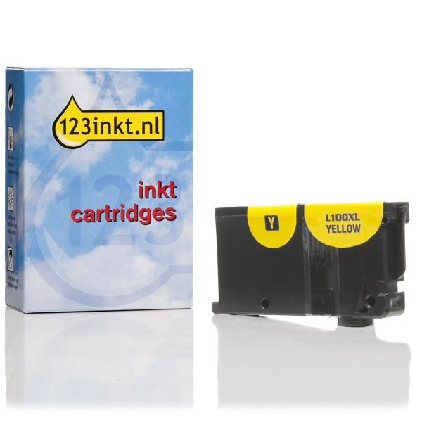 Lexmark Nr.100XL (14N1071E) inktcartridge geel hoge capaciteit (123inkt huismerk) 14N1071EC 040429 - 1
