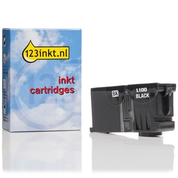 Lexmark Nr.100 (14N0820E) inktcartridge zwart (123inkt huismerk) 14N0820EC 040415 - 1