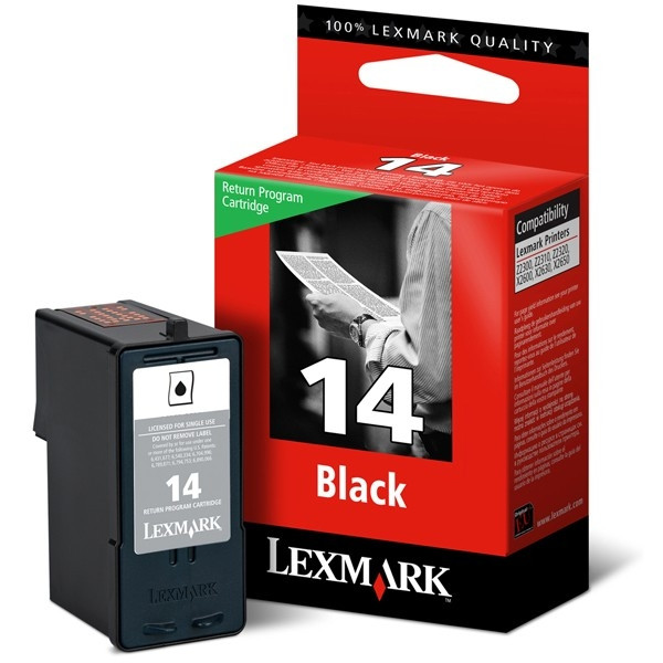 Lexmark Nr.14 (18C2090E) inktcartridge zwart (origineel) 18C2090E 040360 - 1