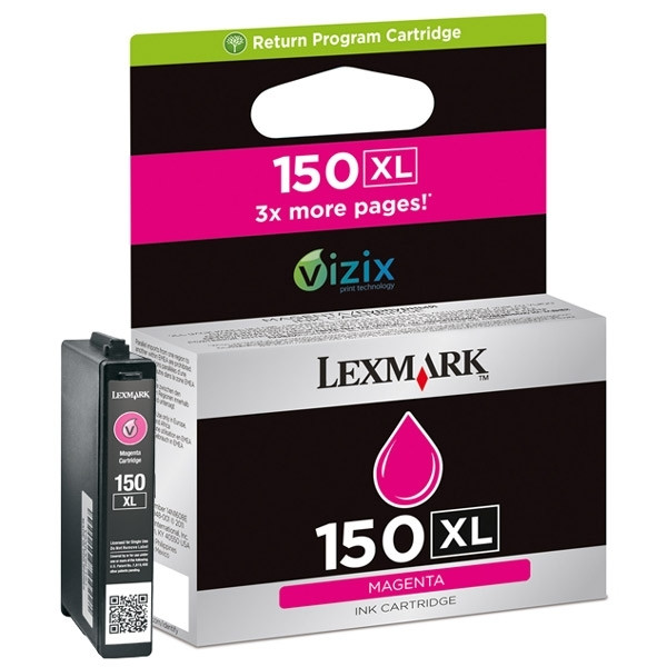 Lexmark Nr.150XL (14N1616E) inktcartridge magenta hoge capaciteit (origineel) 14N1616E 040468 - 1