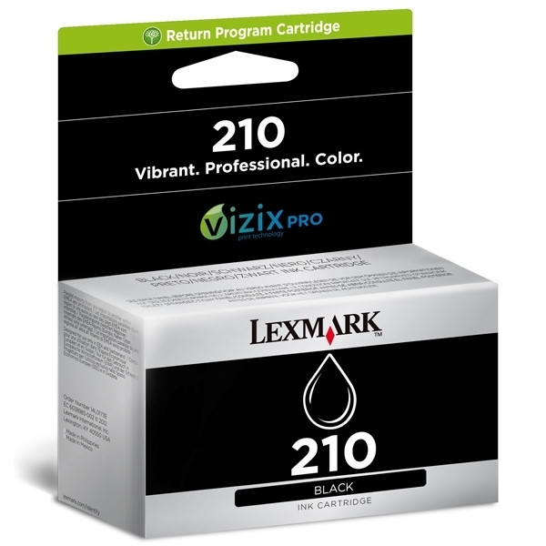 Lexmark Nr.210 (14L0173E) inktcartridge zwart (origineel) 14L0173E 040600 - 1