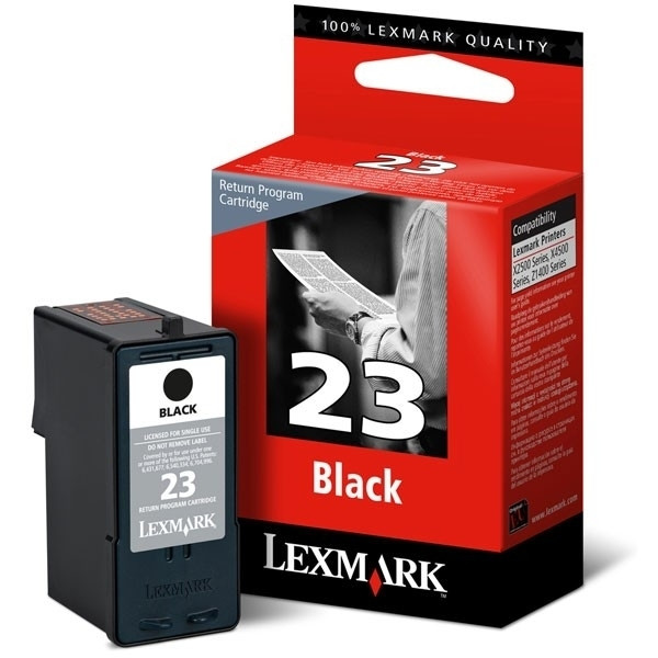 Lexmark Nr.23 (18C1523) inktcartridge zwart (origineel) 18C1523E 040340 - 1