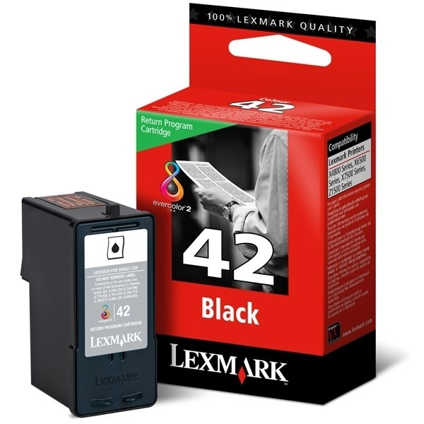 Lexmark Nr.42 (18Y0142E) inktcartridge zwart (origineel) 18Y0142E 040355 - 1