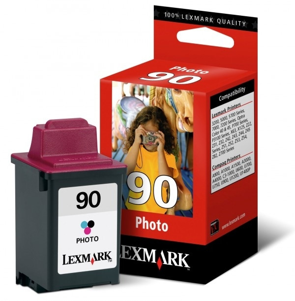 Lexmark Nr.90 (12A1990) inktcartridge foto (origineel) 12A1990E 040040 - 1