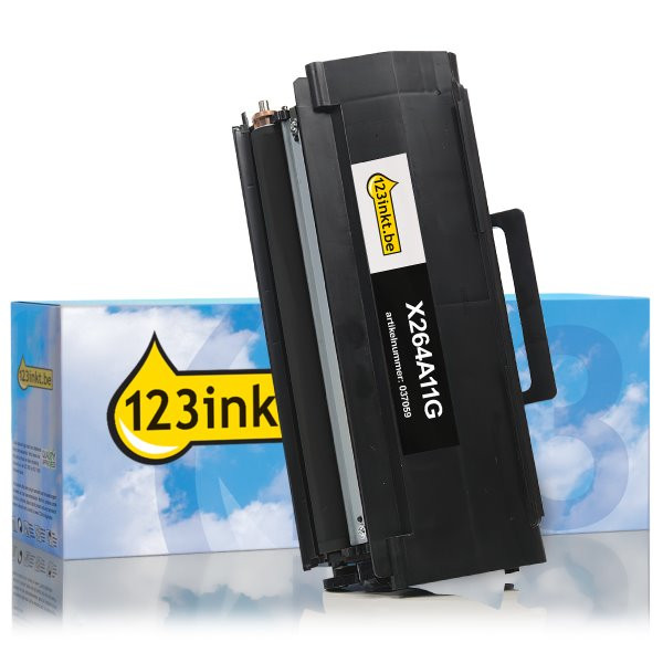 Lexmark X264A11G toner zwart (123inkt huismerk) X264A11GC 037059 - 1